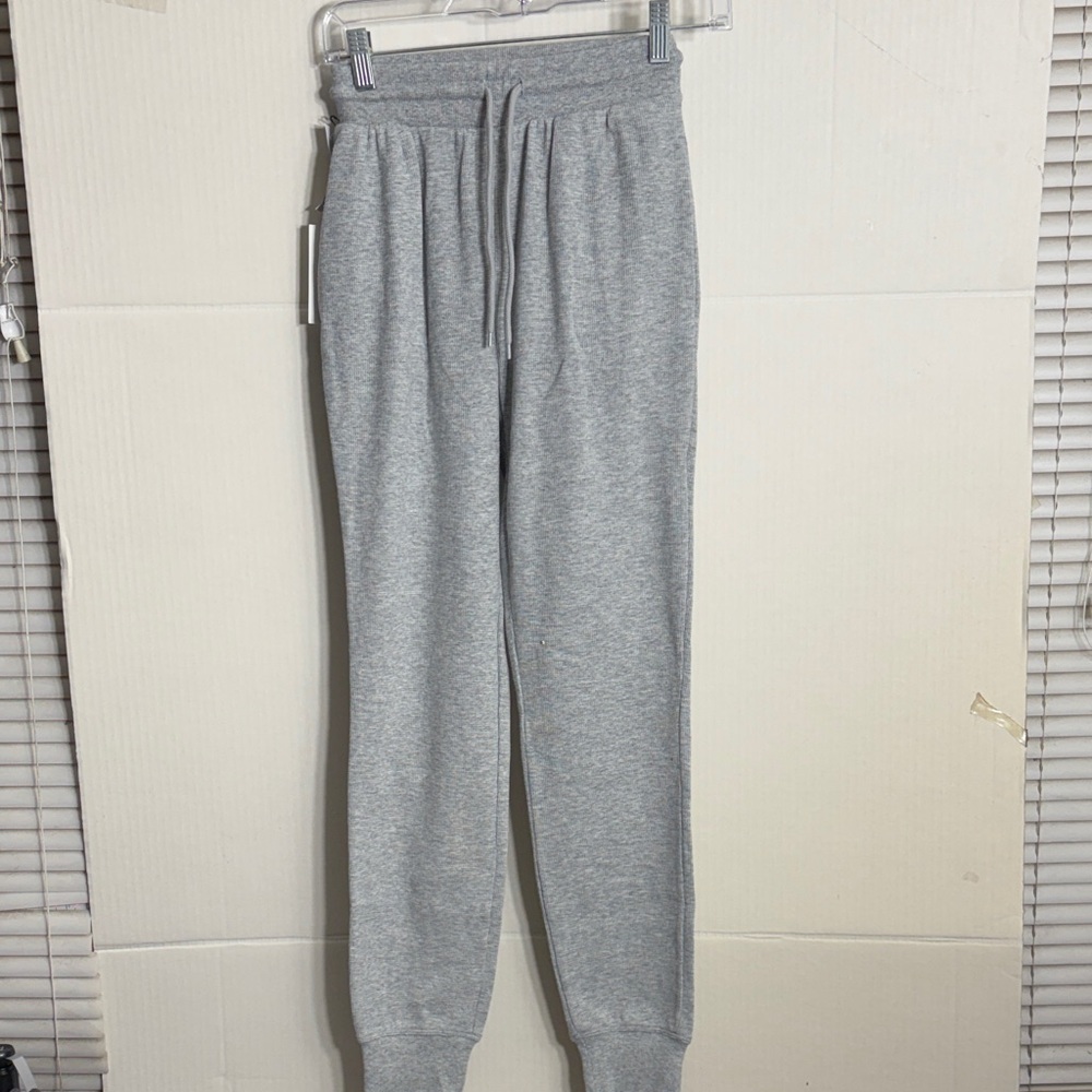Aritzia Sunday Best Heather Gray Waffle Joggers Baby Waffle Jogger